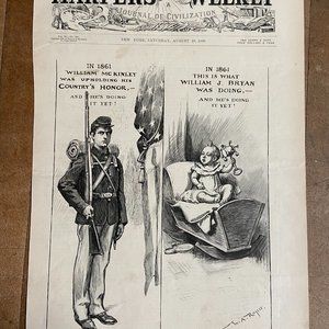 WA Rogers, Harper's Weekly, Antique Print, Political Cartoon
